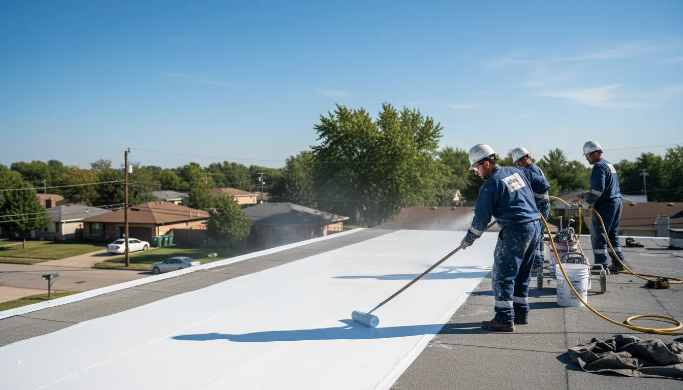 Commercial roof coating in Keene, TX near me